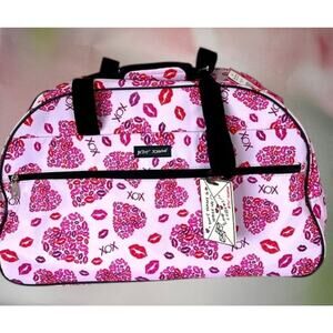 BETSEY JOHNSON CARRY-ON SOFTSIDE ROLLING DUFFLE BAG XOX NWT